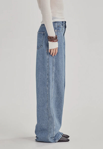 COMMONERS // Womens Volume Jean MID BLUE RINSE