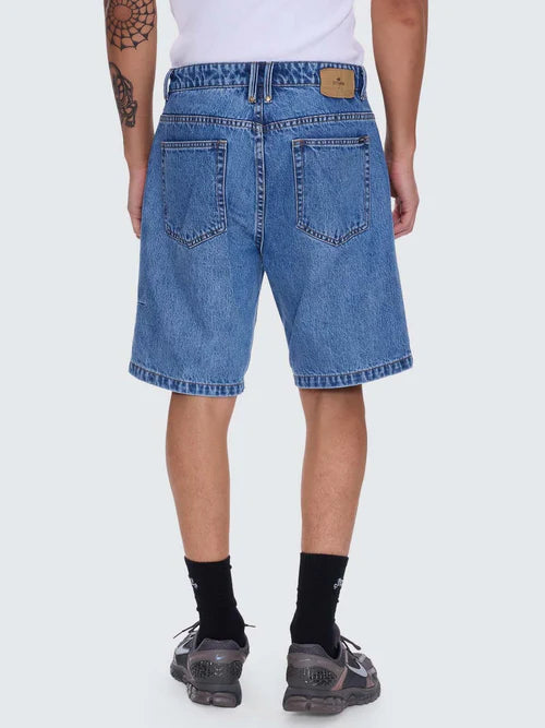 Slacker Relaxed Denim Short DEEP VINTAGE BLUE