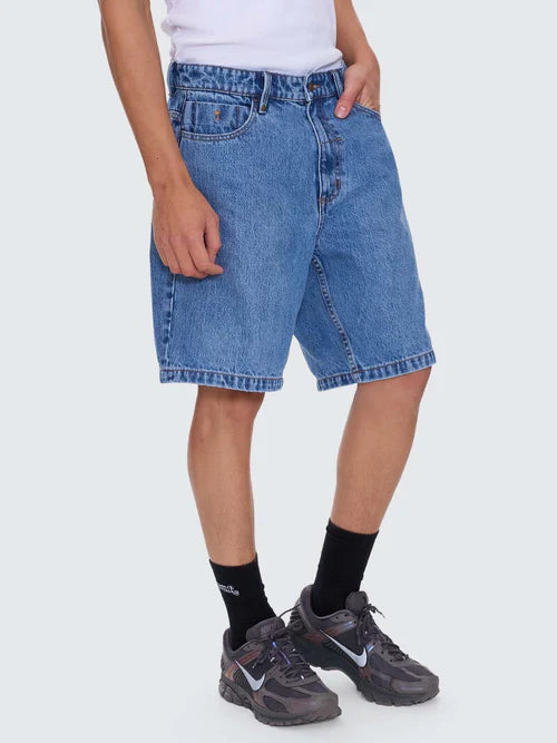 Slacker Relaxed Denim Short DEEP VINTAGE BLUE