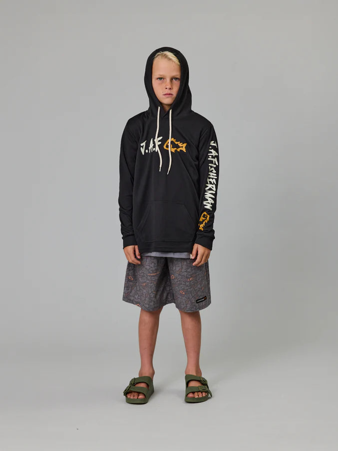 JAF KIDS // Mini Shorts CHARCOAL DIGI CAMO