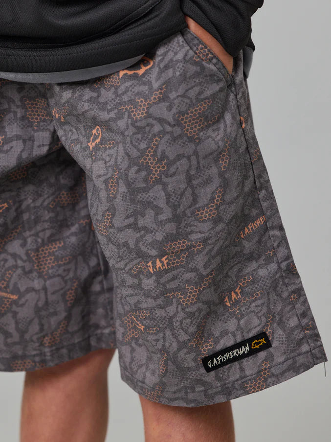 JAF KIDS // Mini Shorts CHARCOAL DIGI CAMO