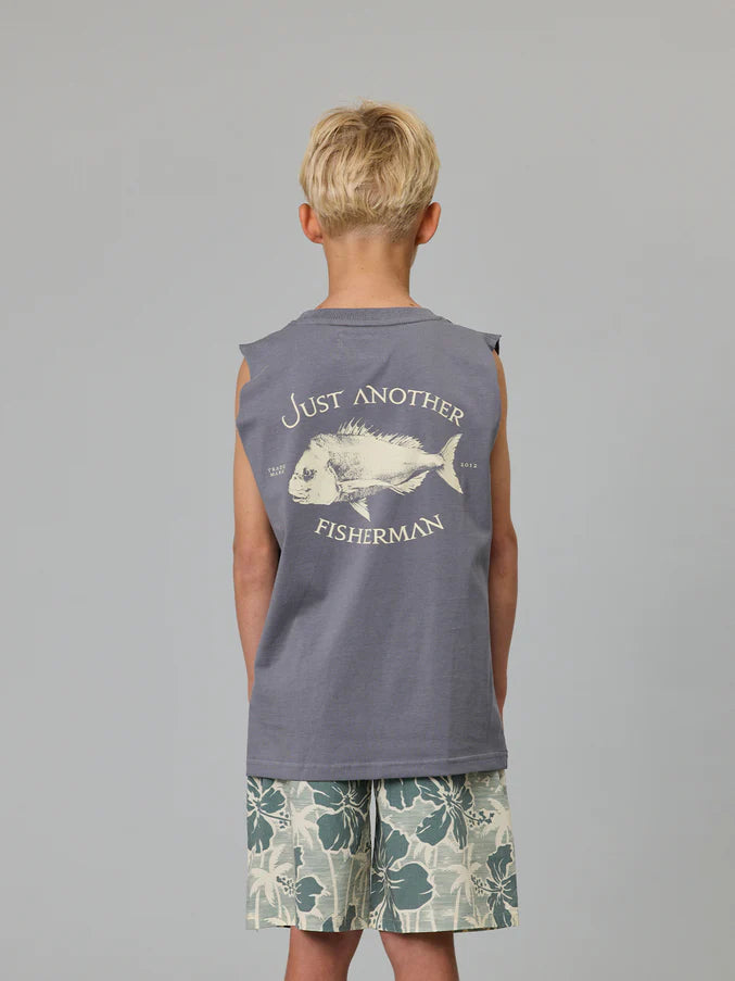 JAF KIDS // Mini Snapper Tank CHARCOAL