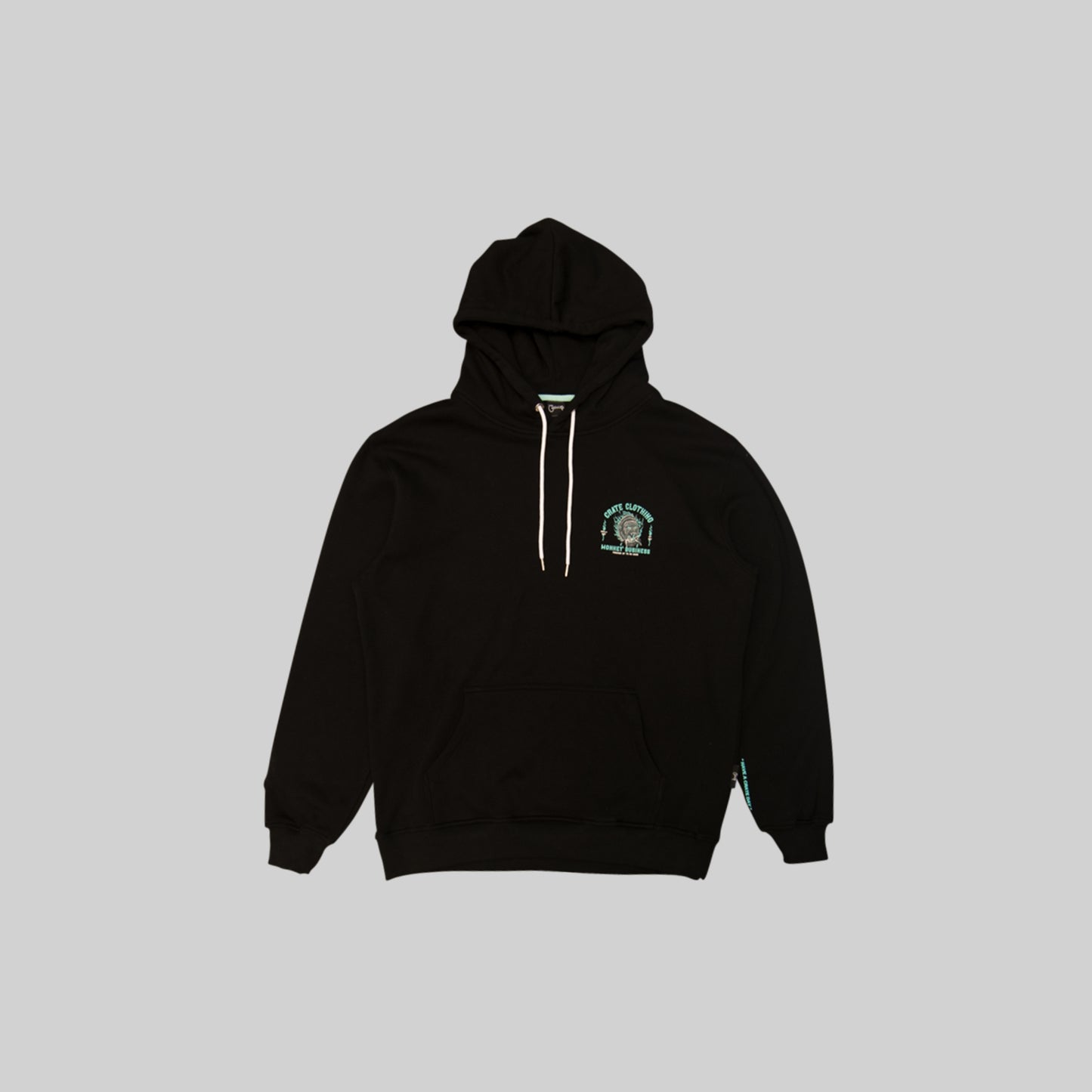 CRATE // Monkey Business Superfleece Hoodie BLACK/GLOW