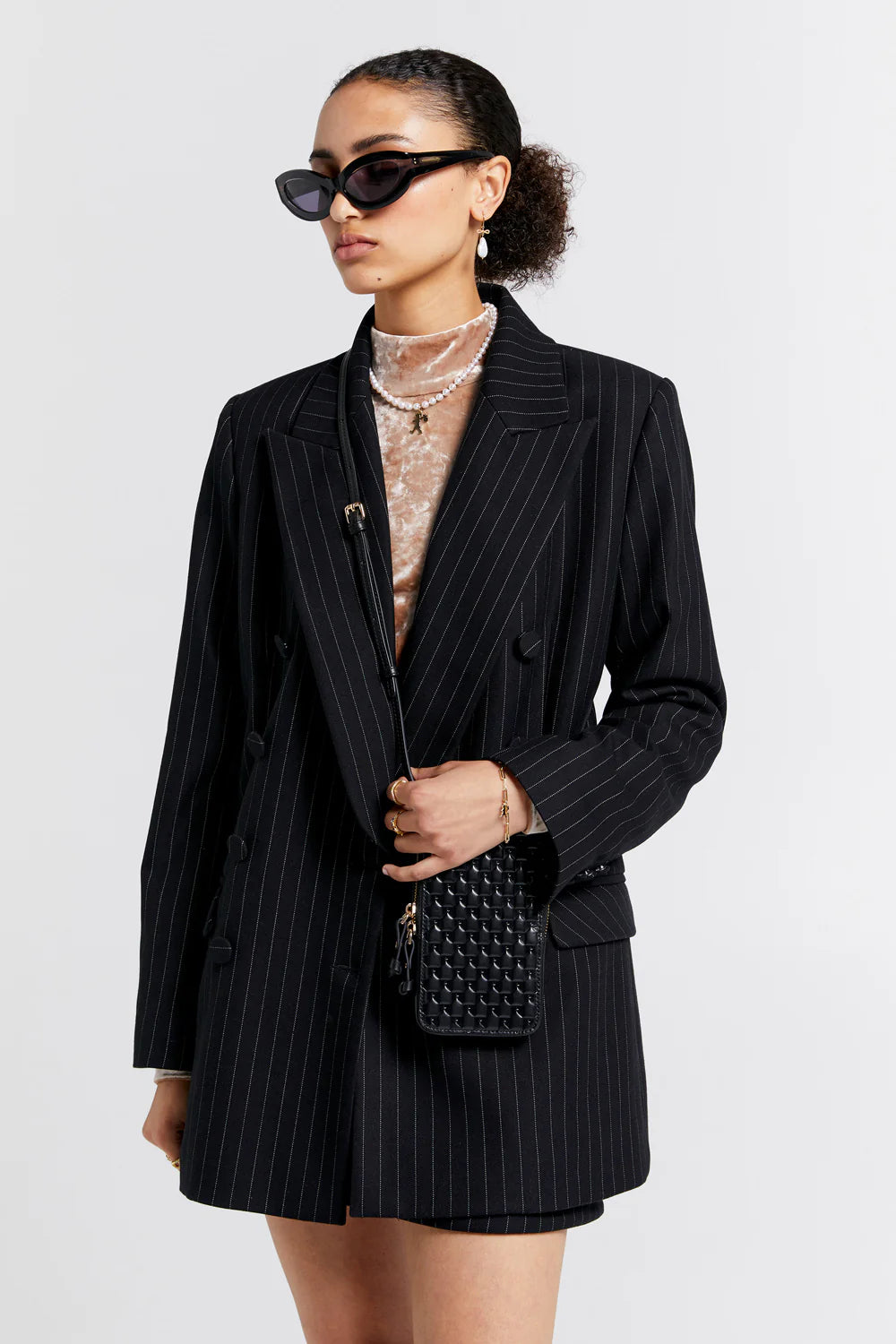 KAREN WALKER // Monogram Mini Bag BLACK