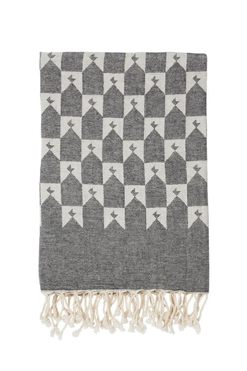 Monogram Turkish Towel INDIGO