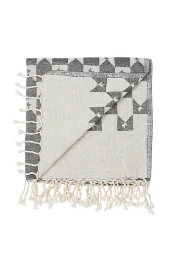 Monogram Turkish Towel INDIGO