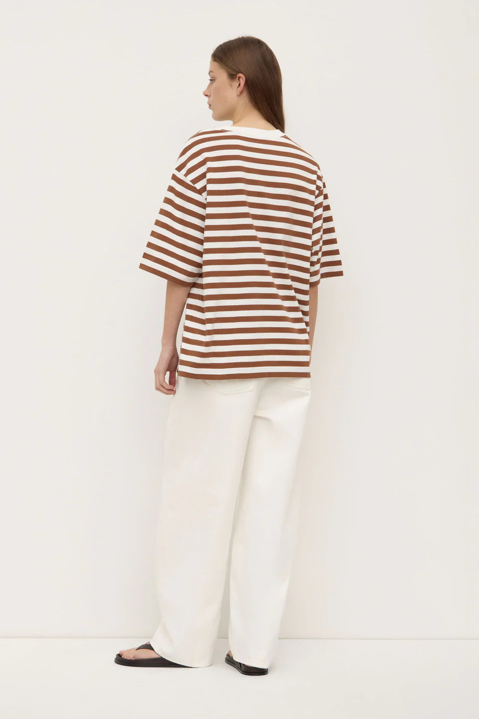 ASSEMBLY LABEL // Monte Stripe Tee EARTH WHITE