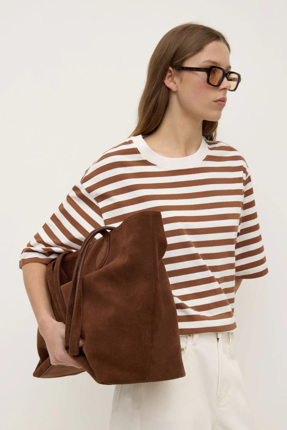 ASSEMBLY LABEL // Monte Stripe Tee EARTH WHITE