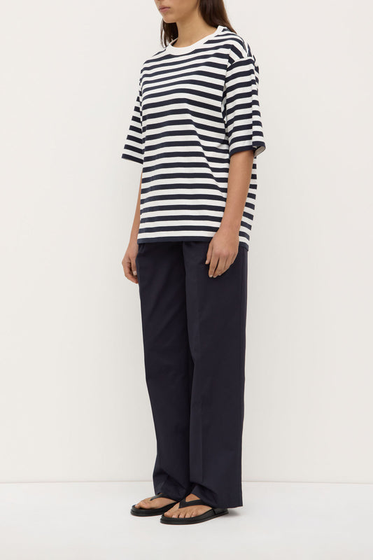 ASSEMBLY LABEL // Monte Stripe Tee TRUE NAVY
