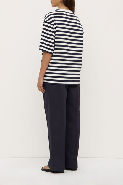 ASSEMBLY LABEL // Monte Stripe Tee TRUE NAVY