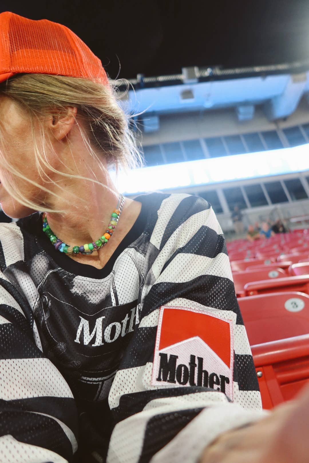 HAPPY LITTLE MOTHER // Racing Stripe Mesh BLACK