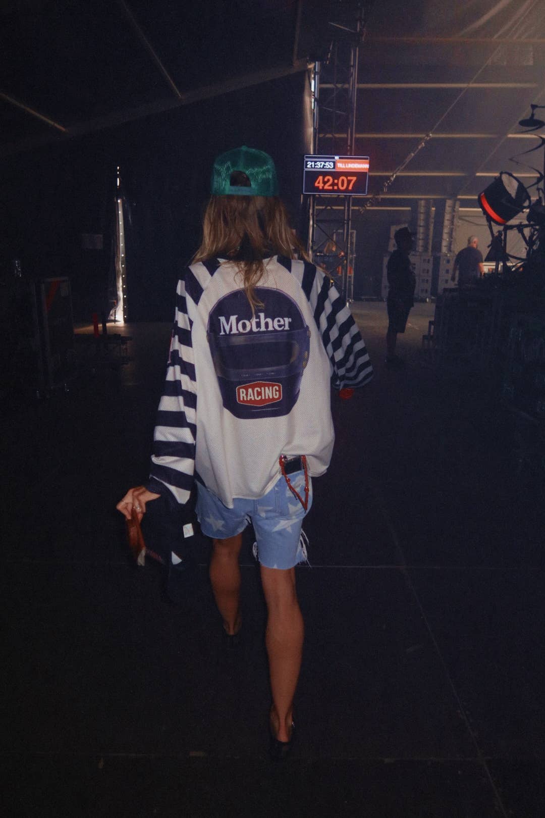 HAPPY LITTLE MOTHER // Racing Stripe Mesh BLACK