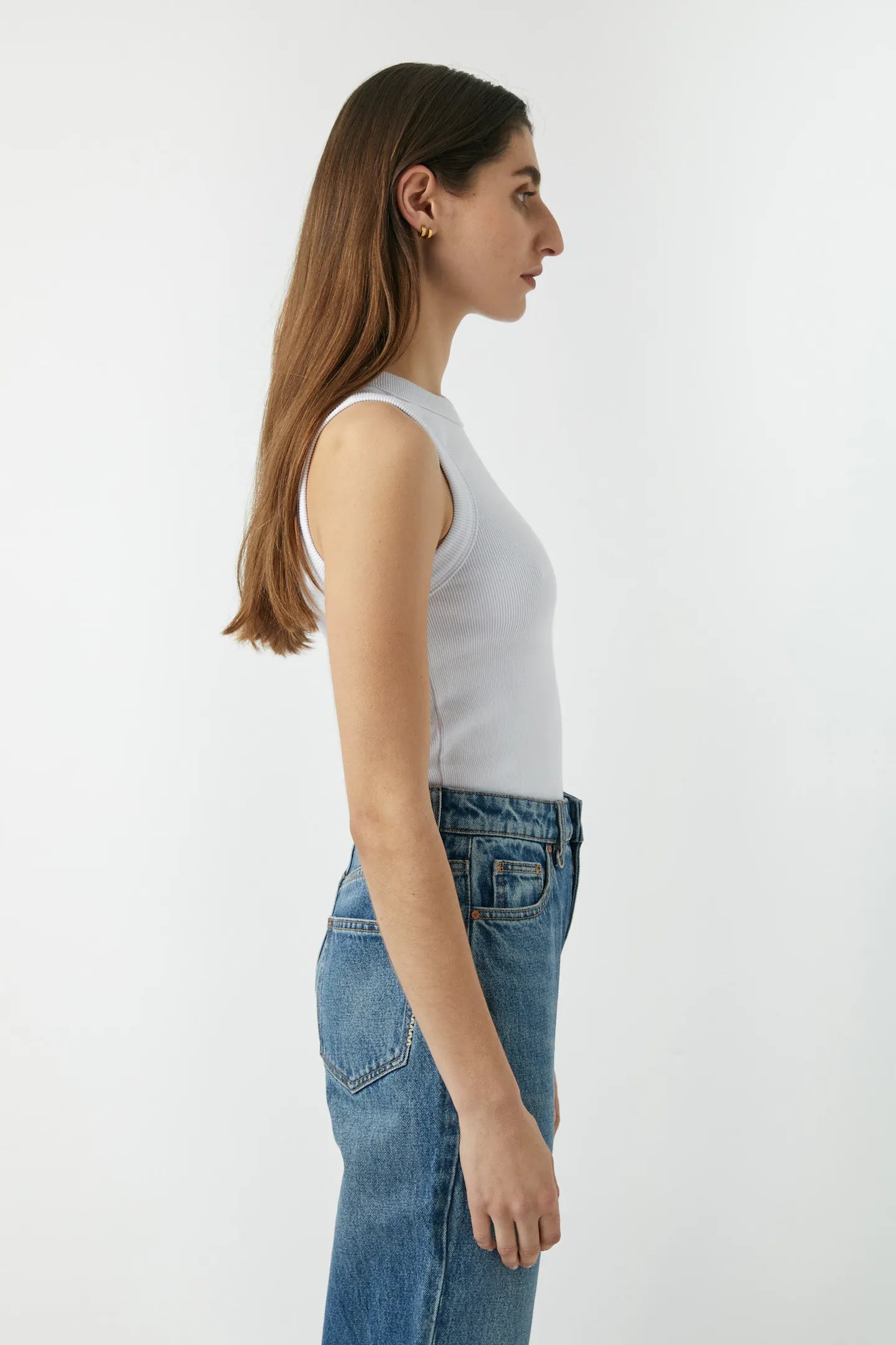 NEUW // Jonesy Singlet WHITE