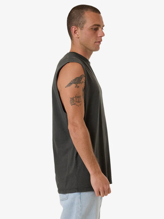 THRILLS // Never Stop Merch Muscle Fit Tee MERCH BLACK