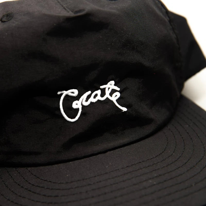 CRATE // Nylon Scripted Cap BLACK
