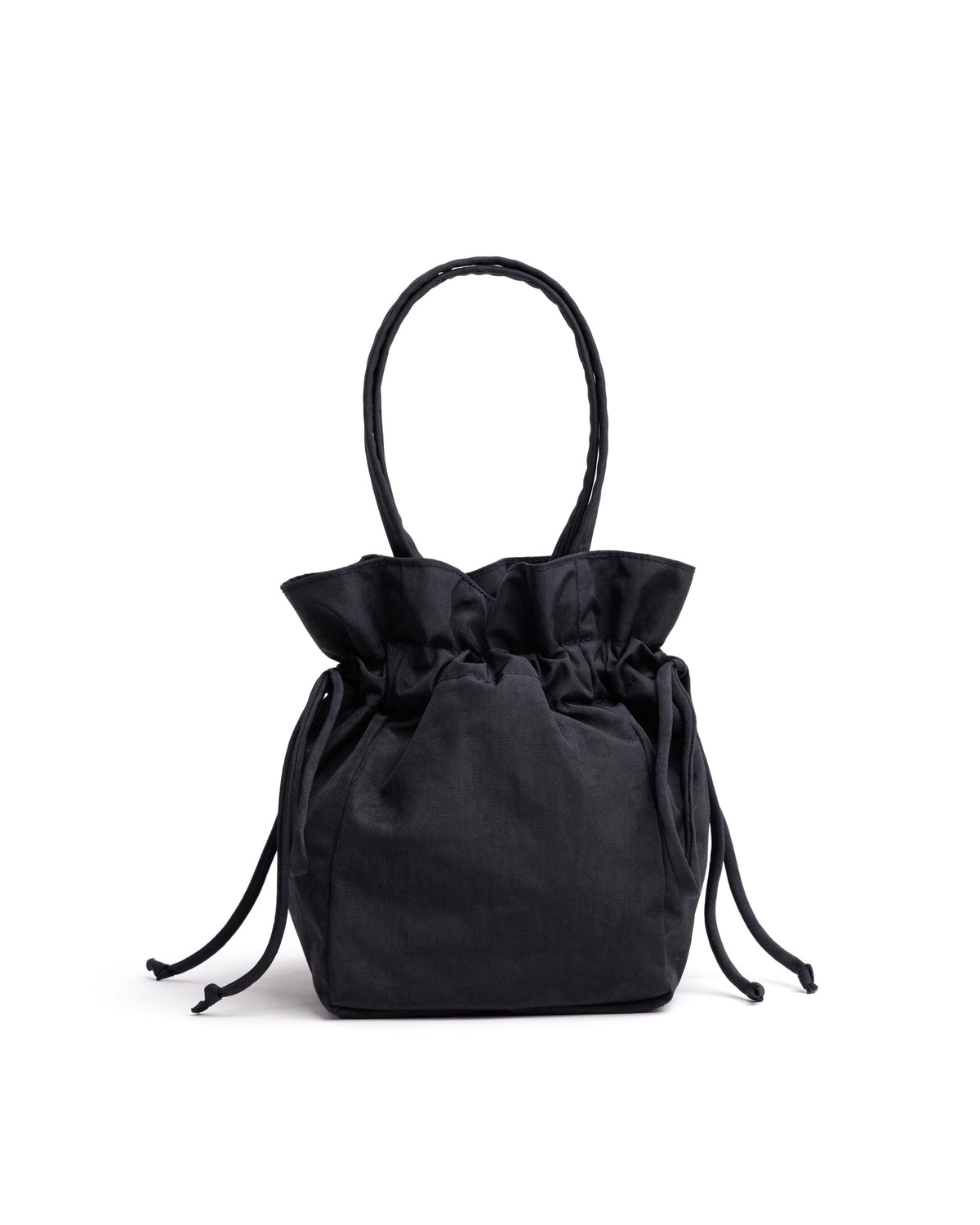 Nylon Drawstring Bag BLACK
