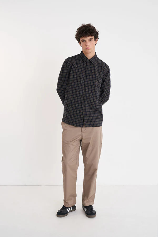 HUFFER // OG Check Shirt NAVY