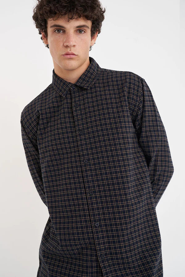 HUFFER // OG Check Shirt NAVY