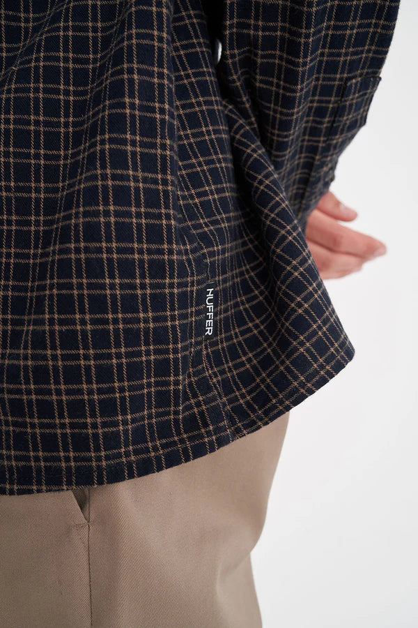 HUFFER // OG Check Shirt NAVY