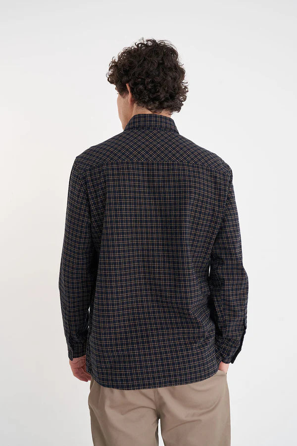 HUFFER // OG Check Shirt NAVY