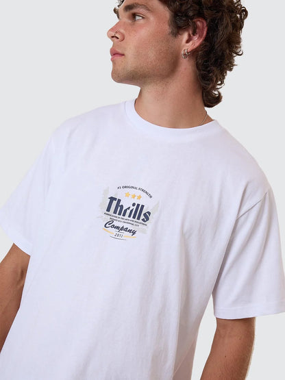 THRILLS // OG Strength Merch Fit Tee WHITE