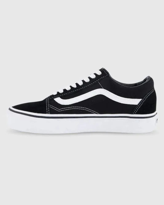 VANS // Old Skool Platform BLACK/WHITE