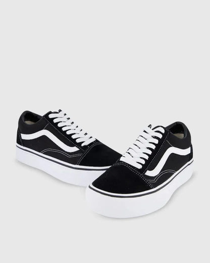 VANS // Old Skool Platform BLACK/WHITE