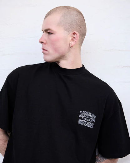WNDRR // Outlaws Heavy Weight Tee BLACK