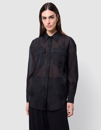 MOSSMAN // Oasis Shirt BLACK