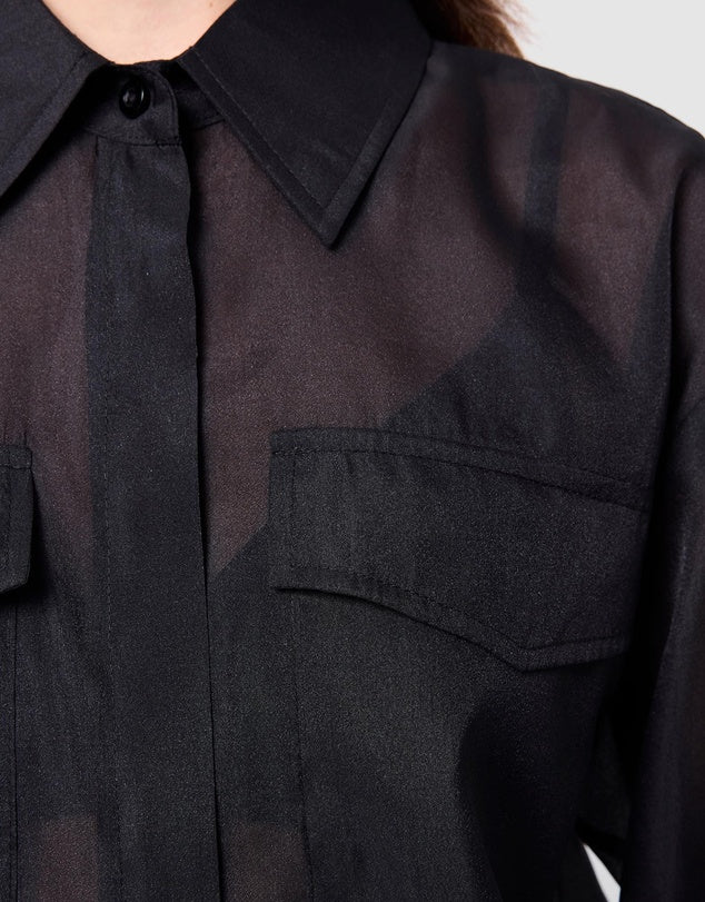 MOSSMAN // Oasis Shirt BLACK