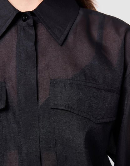 MOSSMAN // Oasis Shirt BLACK