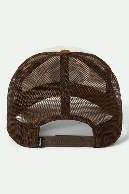 BRIXTON // Out After Dark Trucker PINECONE BROWN/WHITE