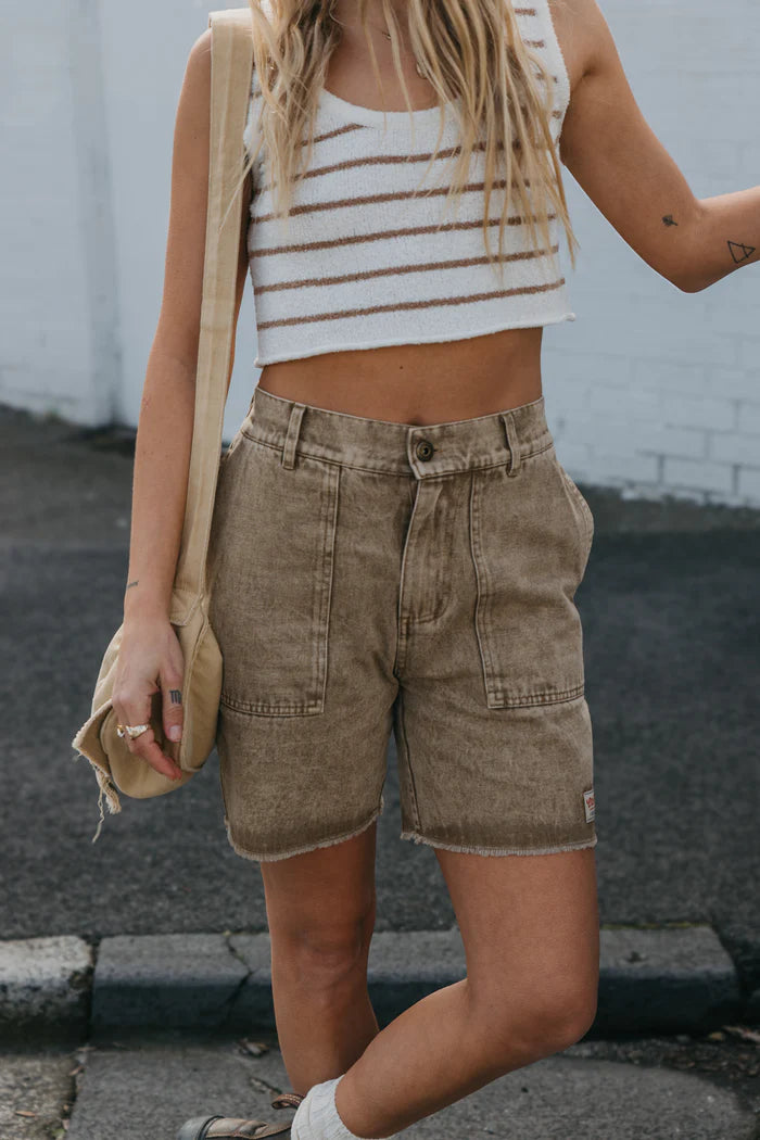 OTTWAY // Overland Shorts WASHED BROWN