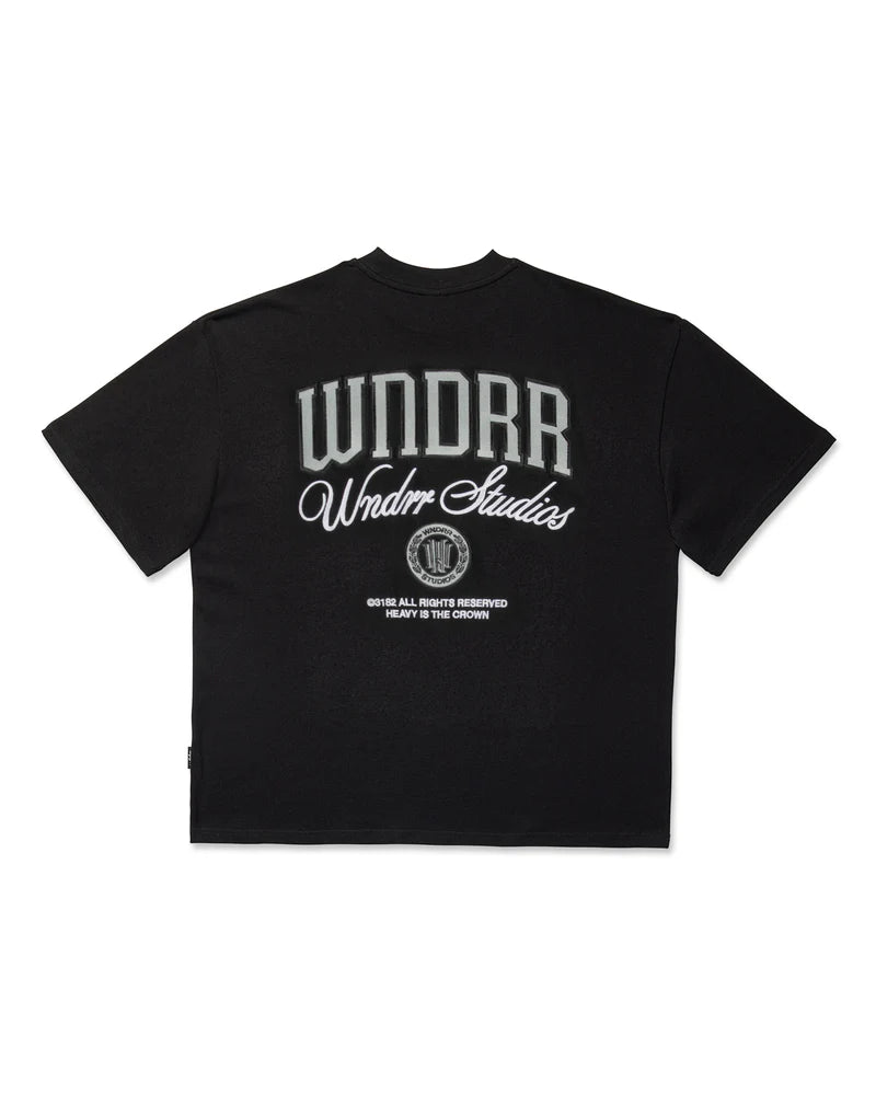 WNDRR // Pavilion Heavy Weight Tee BLACK