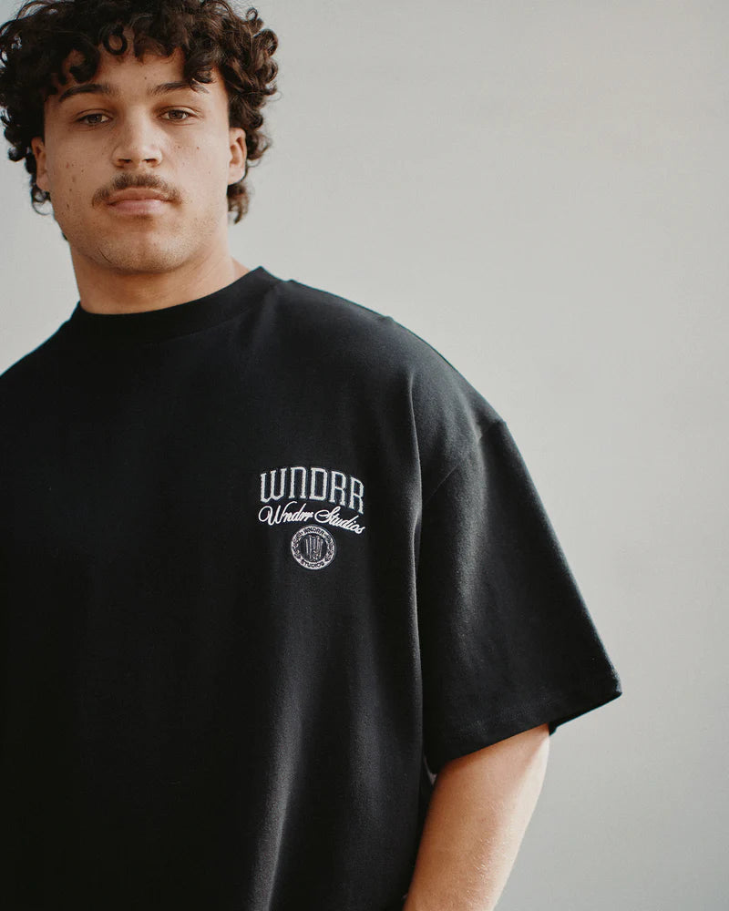 WNDRR // Pavilion Heavy Weight Tee BLACK