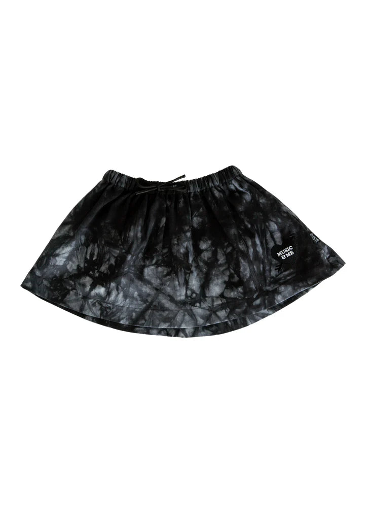 POP FACTORY SHOP // Music + Me Skirt BLACK TIE DYE