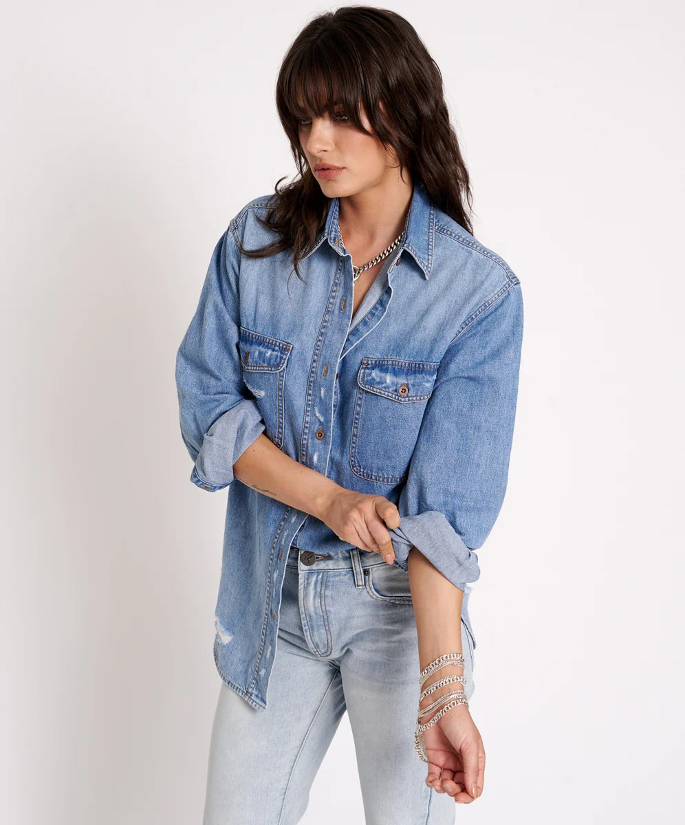 ONE TEASPOON // Everyday Denim Shirt PACIFICA