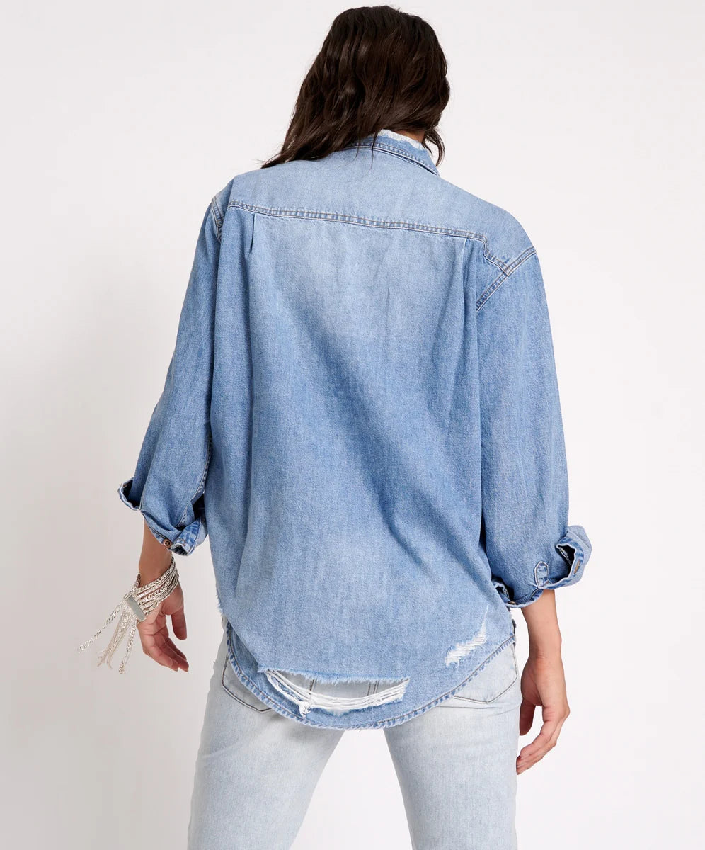 ONE TEASPOON // Everyday Denim Shirt PACIFICA