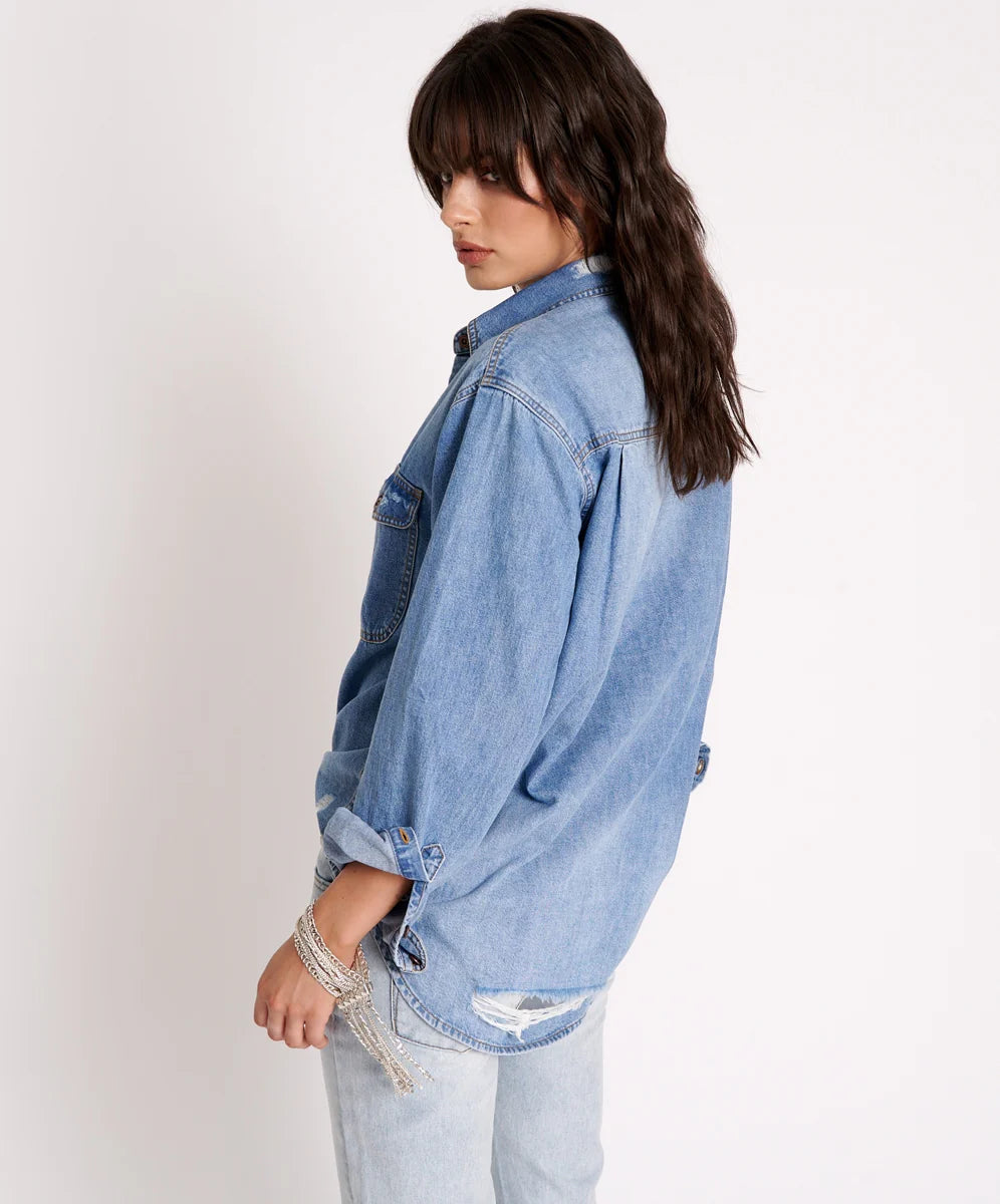 ONE TEASPOON // Everyday Denim Shirt PACIFICA