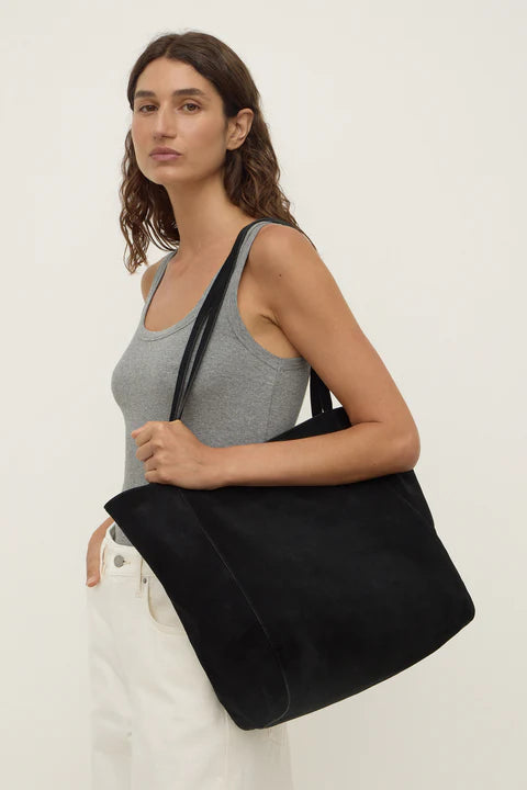 ASSEMBLY LABEL // Paige Suede Tote Bag BLACK