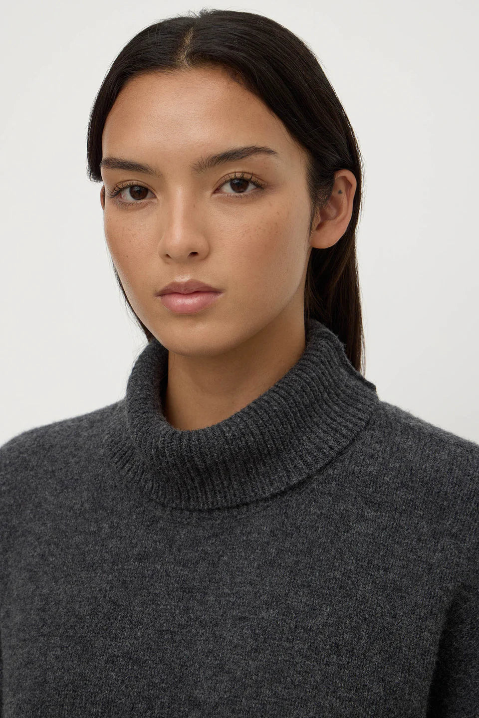 ASSEMBLY LABEL // Paris Wool Cashmere Knit CHARCOAL MARLE
