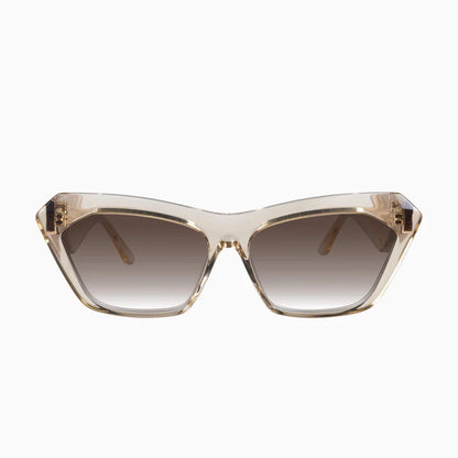 VALLEY // Piaf CHAMPAGNE w. GOLD METAL / BROWN GRADIENT LENS