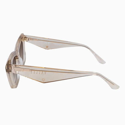 VALLEY // Piaf CHAMPAGNE w. GOLD METAL / BROWN GRADIENT LENS