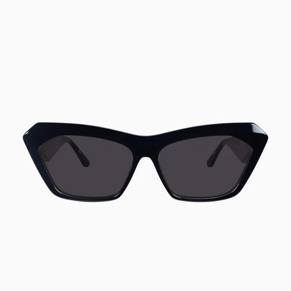 VALLEY // Piaf GLOSS BLACK w. SILVER METAL / BLACK LENS