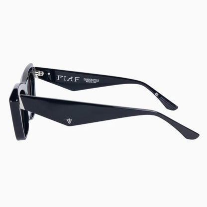 VALLEY // Piaf GLOSS BLACK w. SILVER METAL / BLACK LENS