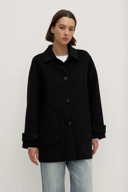 ASSEMBLY LABEL // Pierra Wool Coat BLACK