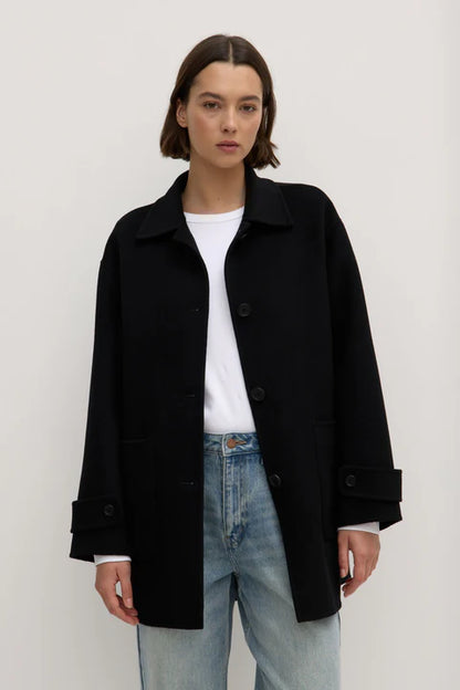 ASSEMBLY LABEL // Pierra Wool Coat BLACK