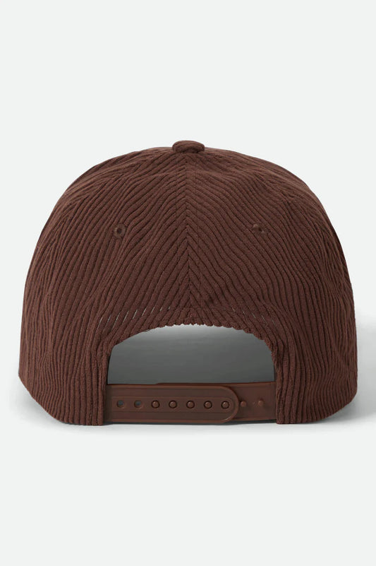 BRIXTON // Pierson C NP Snapback PINECONE BROWN