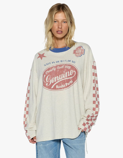 KSUBI // Pitt Lane LS Boyfriend SS Tee OAT