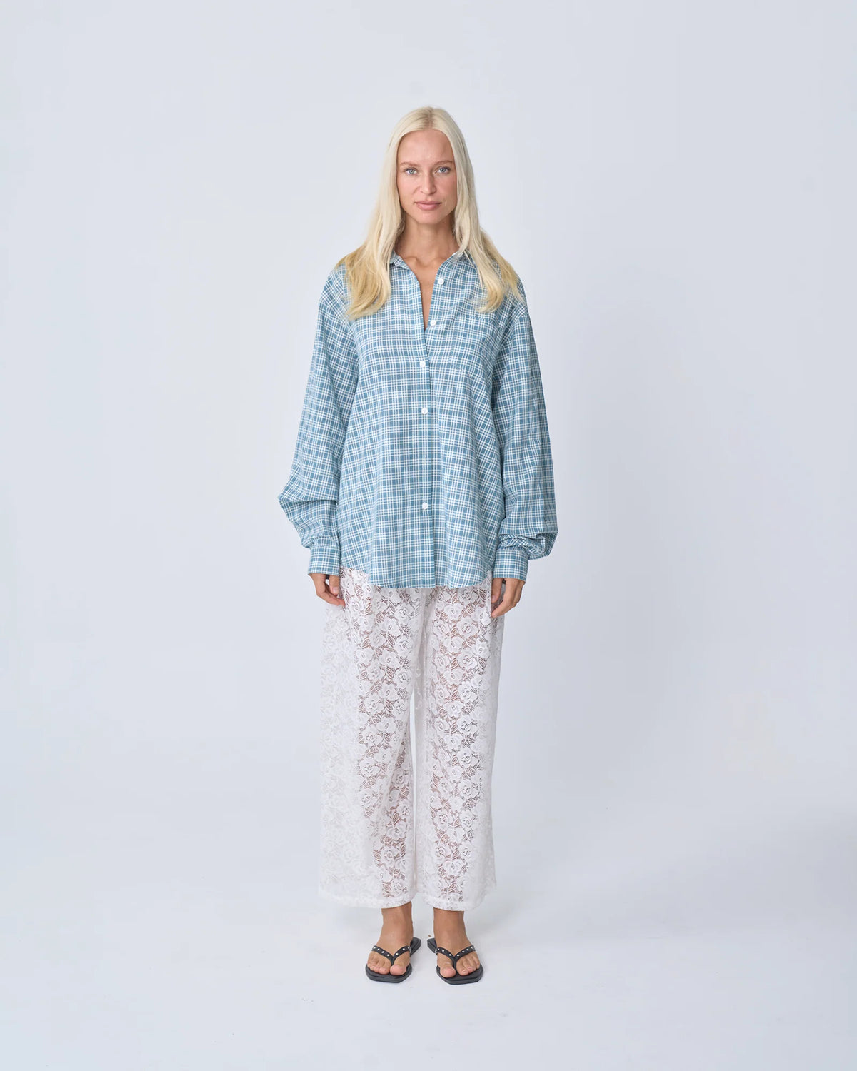 Oversized Shirt BLUE PLAID